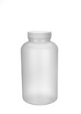 BASCO 21 oz Natural HDPE Wide Mouth Bottle with Cap