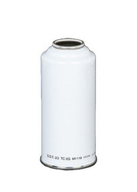 BASCO ITW/A02 202 x 406 Aerosol Can, 228 ml, Step Shoulder, Plain Bottom - White