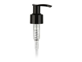 Basco LPS-24410B-7-1/2 24-410 Black PP Smooth Lotion Pump 7-1/2&quot; DT; 1.2 cc Output