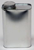 BASCO 1 Quart F-Style Oblong Metal Can with Screw Top - 1 3/4 Inch Delta