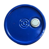 Basco MML7067 3.5, 5, 6.5 Gallon Tear Tab Poly Pail Lid, Flexspout ®, UN Rated, Navy Blue