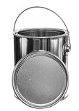 BASCO 1 Gallon Metal Paint Can with Handle & Lid - Unlined