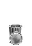 BASCO 1 Pint Metal Paint Can & Lid - Unlined