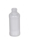 BASCO 4 oz Plastic Modern Round Bottle - Natural