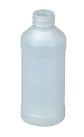 BASCO 8 oz Plastic Modern Round Bottle