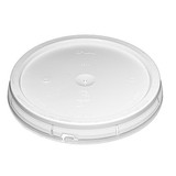 BASCO UN Rated Plastic Pail Lid with Tear Tab - White