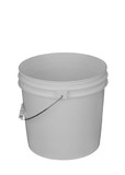 BASCO 2 Gallon Plastic Bucket, Open Head - White