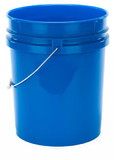 BASCO 5 Gallon Plastic Bucket, Open Head - Blue