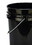 BASCO 5 Gallon Plastic Bucket, Open Head - Black, Price/each