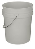 BASCO 5 Gallon Plastic Bucket, Open Head - Natural