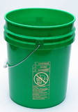 BASCO 5 Gallon FLEXSPOUT® Open Head Plastic Bucket - Green