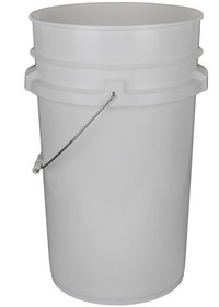 BASCO 7 Gallon Plastic Bucket, Open Head - Natural