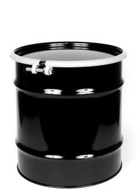 BASCO 20 Gallon Lined Steel Drum, Open Head, UN Rated, Fittings