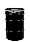 BASCO 30 Gallon Lined Steel Drum, Open Head, UN Rated, Bolt Ring