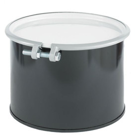 BASCO 5 Gallon Steel Drum, Open Head, UN Rated, Bolt Ring