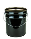 Basco 5 Gallon Steel Pail, Open Head, Rust Inhibitor - Black