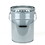 BASCO 6 Gallon Steel Pail, Open Head, Lug Cover - Gray, Price/Each