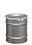 BASCO 10 Gallon Open Head Stainless Steel Drum, UN Rated, Bolt Ring, Price/each