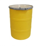 BASCO 15 Gallon Drum, Open Head, Plastic, Lever Lock - Multiple Colors
