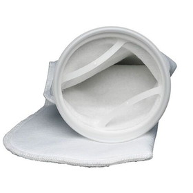 BASCO 200/100 Micron Polyester Felt Filter Bag with Nylon Ring - Size 2