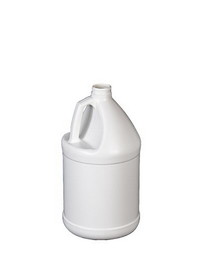 BASCO PJ1GBULK-WHT Janitorial Plastic Bottles - 1 Gallon Round Jugs