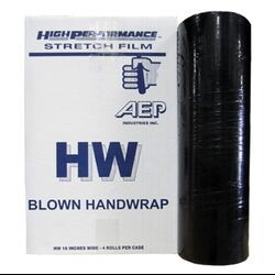Basco PKG7219 Black Stretch Wrap - Blown, Hand Roll