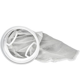 BASCO 600 Micron PP Monofilament Mesh Filter Bag, Plastic Flange, Handle, Size 2