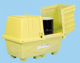 BASCO Enpac &#174; Outdoor Storage with Drain Plug for Two Drums