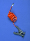 BASCO 10 ft Coiled Cable With Plier Clamp Connector