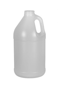 BASCO 1/2 Gallon Natural Plastic Round Bottle