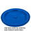 BASCO RightPail &#153; 5 Gallon Snap On Plastic Pail Lid - Blue, Price/each