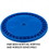 BASCO RightPail &#153; 5 Gallon Snap On Plastic Pail Lid - Blue, Price/each