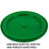 BASCO RightPail &#153; 5 Gallon Snap On Plastic Pail Lid - Green, Price/each
