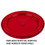 BASCO RightPail &#153; 5 Gallon Snap On Plastic Pail Lid - Red, Price/each