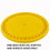 BASCO RightPail &#153; 5 Gallon Snap On Plastic Pail Lid - Yellow, Price/each