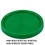BASCO RightPail &#153; 5 Gallon Tear Tab Plastic Pail Lid - Green, Price/each