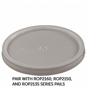 BASCO RightPail &#153; 20 Liter Tear Tab Plastic Pail Lid - Natural