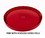 BASCO RightPail &#153; 5 Gallon Tear Tab Plastic Pail Lid - Red, Price/each