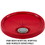 BASCO RightPail &#153; 5 Gallon Tear Tab Plastic Pail Lid, Flexspout &#174; Opening - Red, Price/each