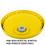 BASCO RightPail &#153; 5 Gallon Tear Tab Pail Lid - Flexspout &#174; Opening - Yellow, Price/each
