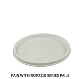 BASCO RightPail ™ 1 Gallon Snap On Dry Seal Plastic Pail Lid - White