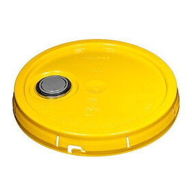Basco RSL7071 5 Gallon Tear Tab Poly Pail Lid, Flexspout &#174;, Yellow