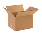 BASCO Cardboard Boxes, 12 Inch x 10 Inch x 8 Inch, Single Wall 32 ECT, Kraft Corrugated