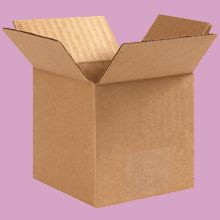 BASCO Cardboard Boxes, 12 Inch x 12 Inch x 14 Inch, Single Wall 32 ECT, Kraft Corrugated