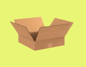 BASCO Cardboard Boxes, 12 Inch x 12 Inch x 3 Inch, Single Wall 32 ECT, Kraft Corrugated