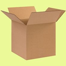 BASCO Cardboard Boxes, 12 Inch x 12 Inch x 6 Inch, Single Wall 32 ECT, Kraft Corrugated