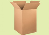 BASCO Cardboard Boxes, 24 x 24 x 36 Inches, Single Wall 32 ECT, Kraft Corrugated