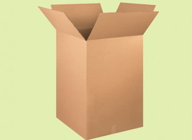 BASCO Cardboard Boxes, 24 x 24 x 36 Inches, Single Wall 32 ECT, Kraft Corrugated