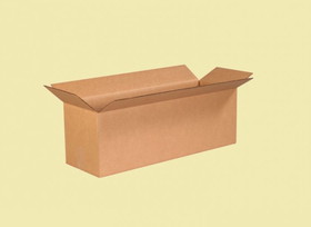 BASCO Cardboard Boxes, 24 Inch x 8 Inch x 8 Inch, Single Wall 32 ECT, Kraft Corrugated