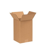 BASCO Cardboard Boxes, 6 Inch x 6 Inch x 10 Inch, Single Wall 32 ECT, Kraft Corrugated